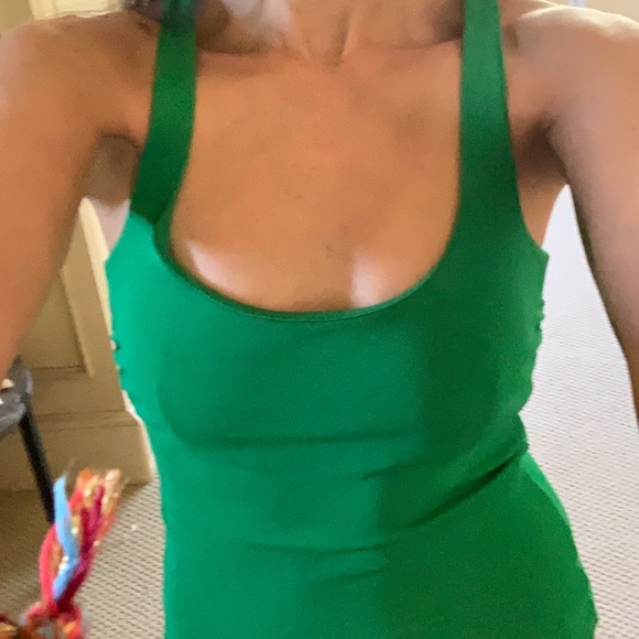 Max Mara Jersey Green Tank Top - Picture 3 of 6